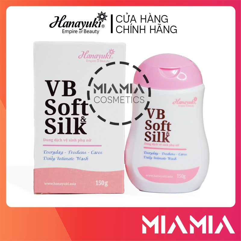 Dung Dịch Vệ Sinh Phụ Nữ VB Soft Silk Màu Hồng Hana chính hãng DDVS Hanayuki - 8936205370360