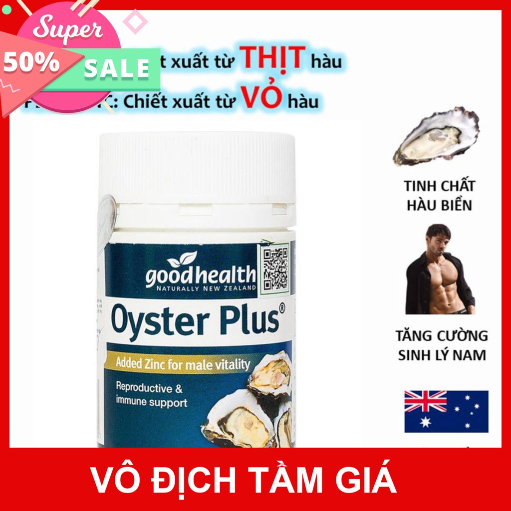 Tinh chất hàu New Zealand Good Health Oyster Plus tăng cường sinh lý nam giới | 3wolves