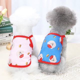 áo 2 dây in bear đội nón đỏ cho chó mèo - T3 PETS SHOP