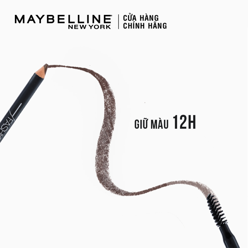 Chì Kẻ Mày 2 Đầu Với Đầu Chì Xéo Mềm Mịn 12H Maybelline New York Fashion Brow Shaping Pencil 1.5g | BigBuy360 - bigbuy360.vn
