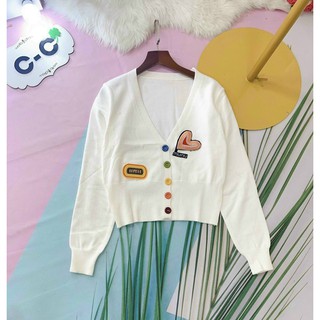 Áo gân thêu hình cute cực ngọt ngào TTSLA0341