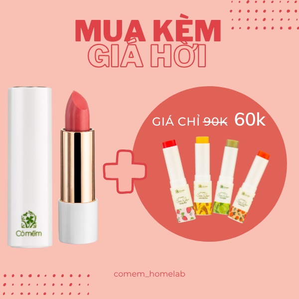 Son Ngọc Không Chì Thiên Nhiên Tông Đất Trendy Cỏ Mềm 3,8g