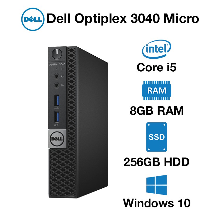 Dell optiplex 3040 mini micro core i5-6500T 6th ram 256gb ssd. Hàng 99% | BigBuy360 - bigbuy360.vn