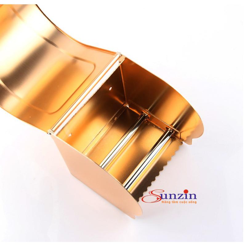 Hộp đựng giấy vệ sinh Sunzin nhôm (vàng)