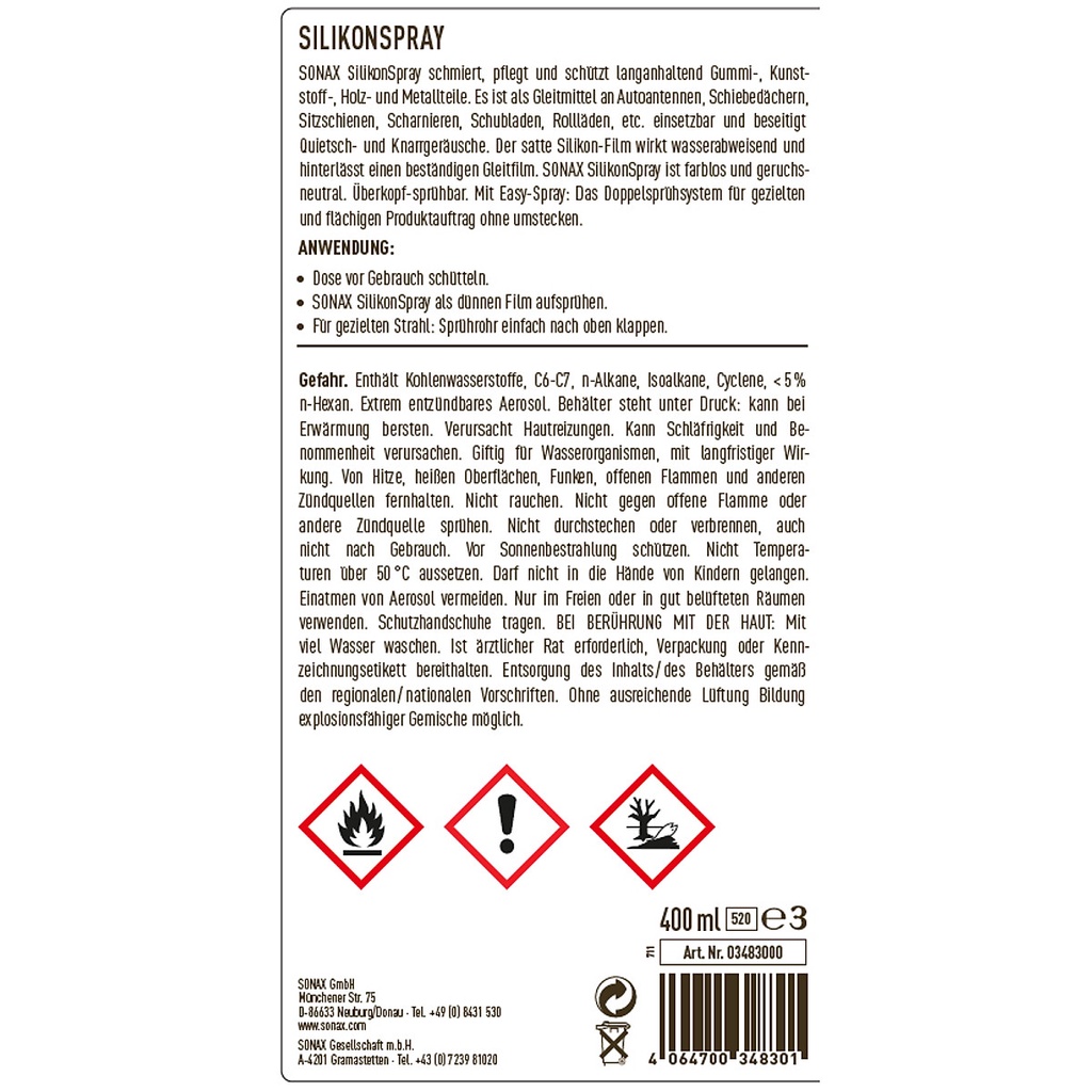 Sonax Silikon Spray 348300 - Riautocare
