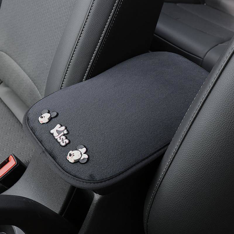 Car Korean Interior Cute Creative Central Armrest Box Mat Armrest Cover Universal Female Car Cartoon Decoration Supplies 6miZ