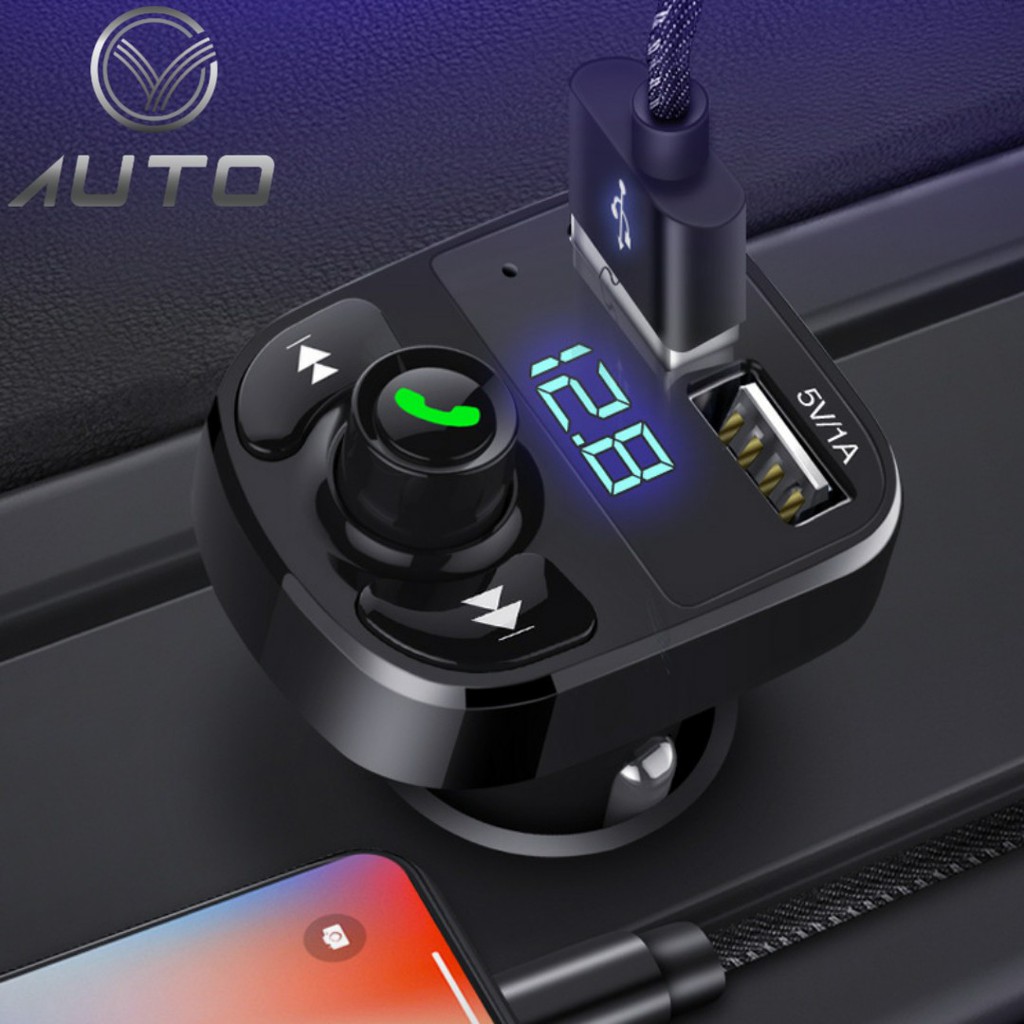 [ Freeship ] Tẩu sạc Huyndai cao cấp đa chức năng hỗ trợ nghe gọi, cắm thẻ nhớ, usb, kết nối blutooth nghe nhạc