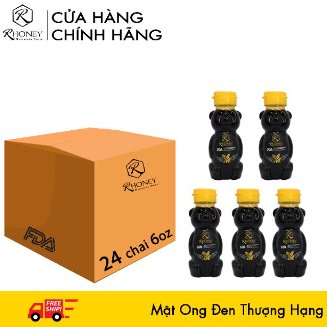 Mật Ong Xuất Khẩu Mỹ, Nhật  - Thùng 24 chai 6oz/170g