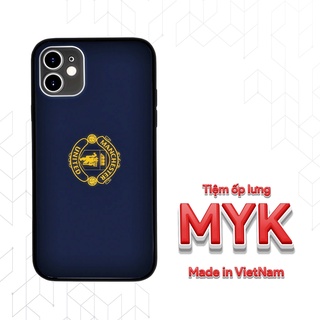 Ốp lưng logo Manchester United vàng đen cho Iphone 5 6 7 8 Plus 11 12 Pro Max X Xr MAN20210024