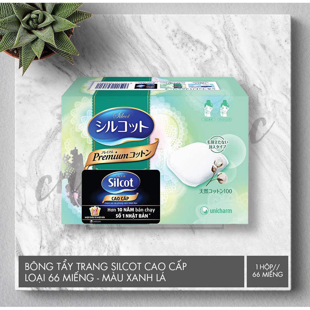 Bông Tẩy Trang Silcot Cao Cấp (Hộp 66 miếng) | BigBuy360 - bigbuy360.vn