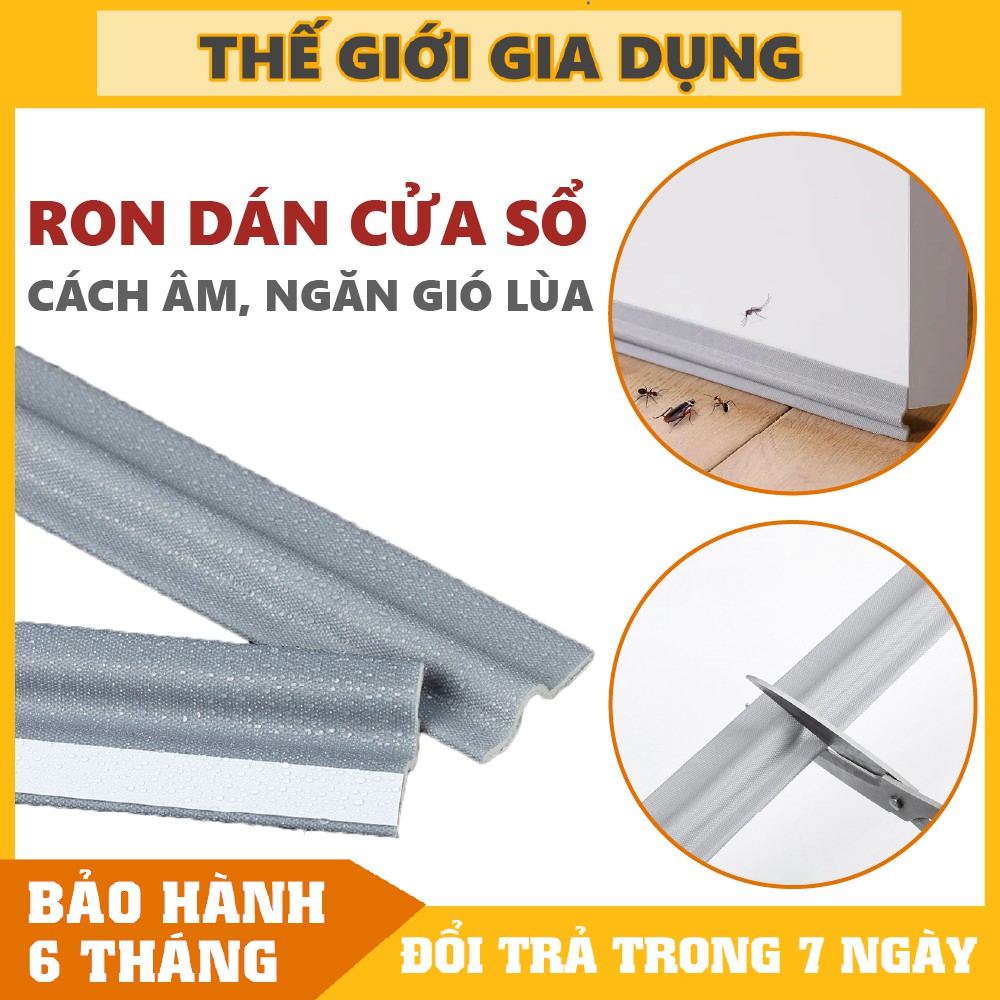 4 Mét Ron Dán Cửa Sổ Chặn Khe Cửa, Ngăn Côn Trùng, Bụi Bẩn, Cách Âm, Ngăn Gió Điều Hòa