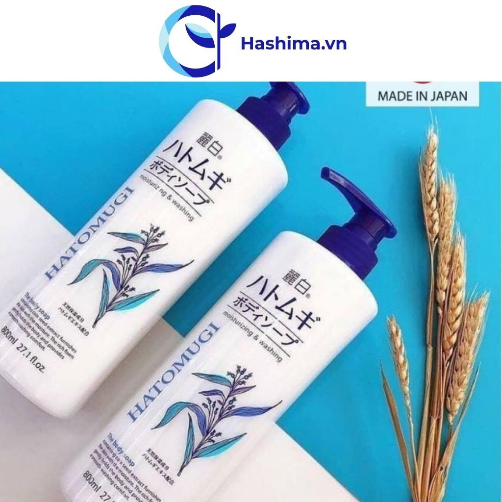 Sữa tắm trắng da 💕𝑭𝑹𝑬𝑬𝑺𝑯𝑰𝑷💕 Sữa tắm trắng da Hatomugi 800ml - Dưỡng da sáng khoẻ và mềm mịn | BigBuy360 - bigbuy360.vn