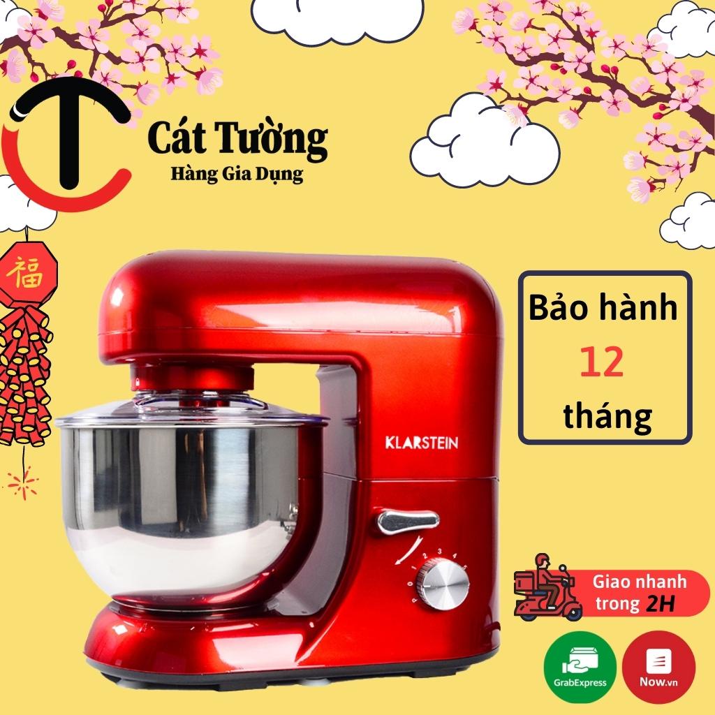 Máy Đánh Trứng Trộn Bột Klarstein BELLA ROSSA 1200W Bát Inox Hàng Chính Hãng