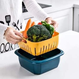 Rỗ vuông đựng hoa quả 3in1