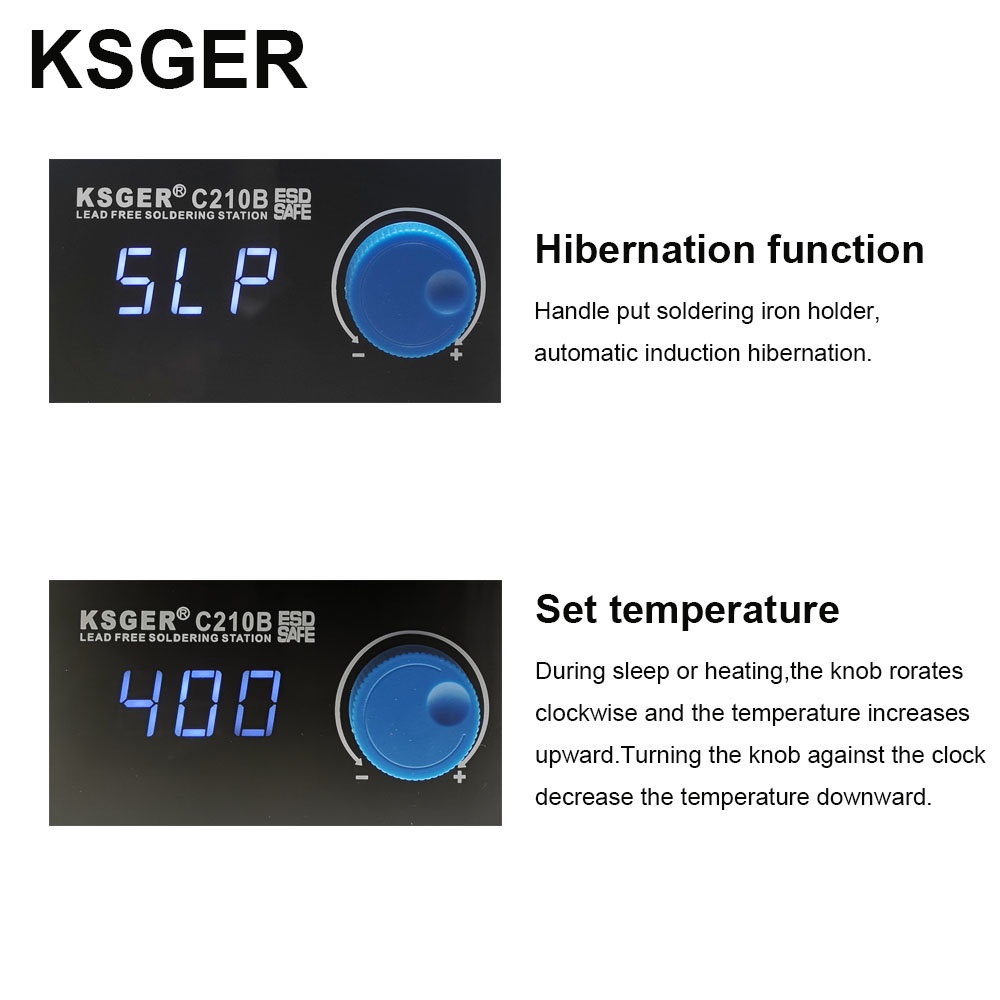 Trạm hàn JBC tự động tắt/mở thông minh KSGER C210B Cho JBC-210 85W 150-480C. BH 36 tháng