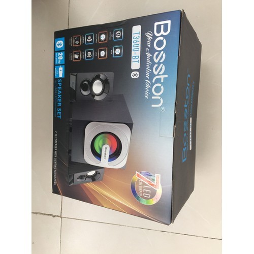 [Mã ELHACE giảm 4% đơn 300K] Loa 2.1 Bosston T3650-Bluetooth-Led RGB - AC 220V