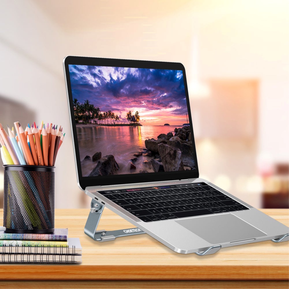 Giá Đỡ Tản Nhiệt Laptop Macbook Từ 9 Đến 17 Inch Khung Nhôm Cao Cấp CHOETECH H033 - Hàng Chính Hãng