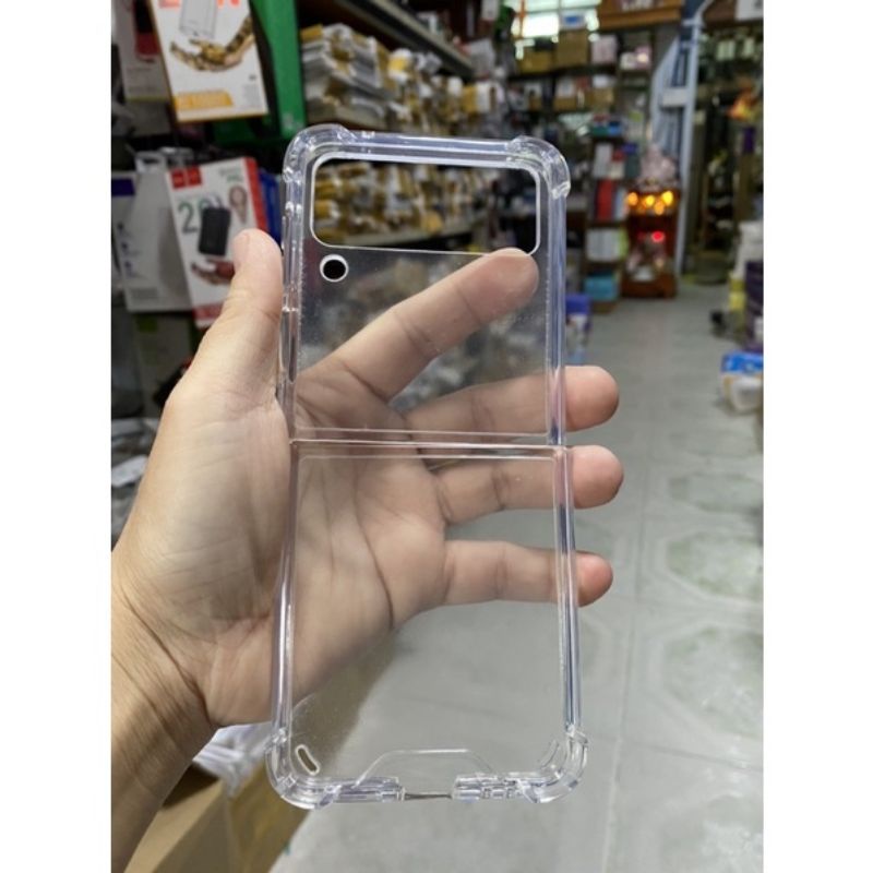 Ốp lưng samsung Z Flip 5/Z Flip 3 / FLIP 4 siêu trong suốt dẻo viền chống sốc có ảnh thật