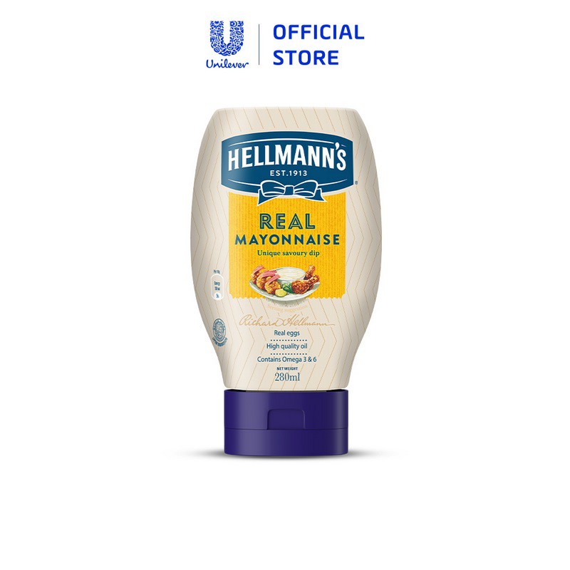 [Mã COSUI03 giảm 8% đơn 150K] Xốt mayonnaise Hellmann's Real 280ml
