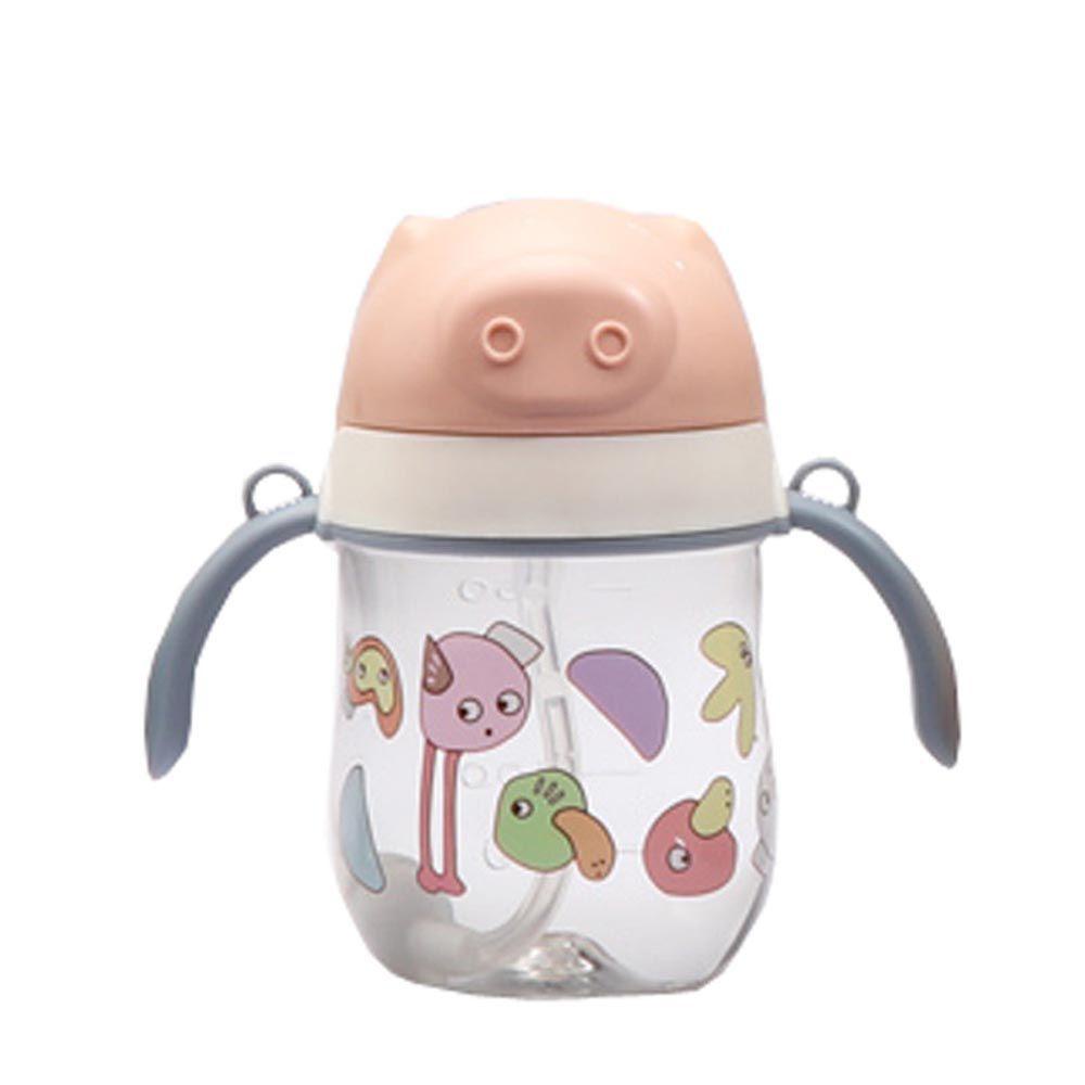 Bình Tập Uống Nước Di Động Kèm Ống Hút Chống Sặc Dễ Thương Cho Bé