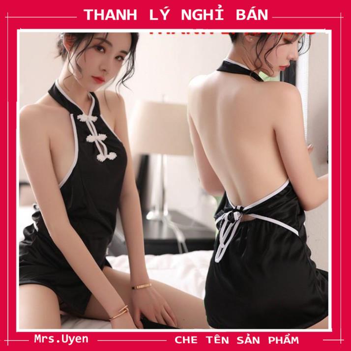 Váy ngủ nữ gợi cảm cosplay cô gái thượng hải, đầm ngủ nữ hở lưng gợi cảm sang chảnh quý phái - SX001 | BigBuy360 - bigbuy360.vn