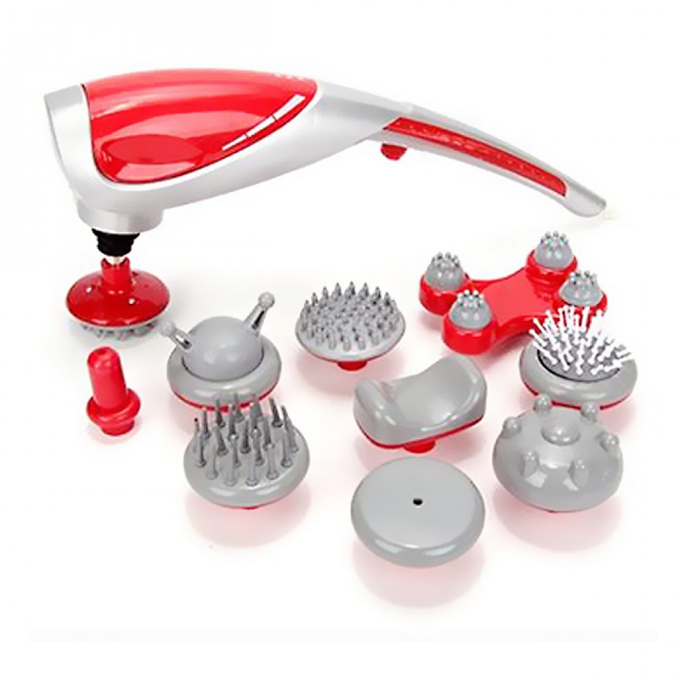 Máy Massage Cầm Tay, Máy Mát Xa Cầm Tay Lưng Cổ Vai Hồng Ngoại 10 Đầu KING MASSAGER