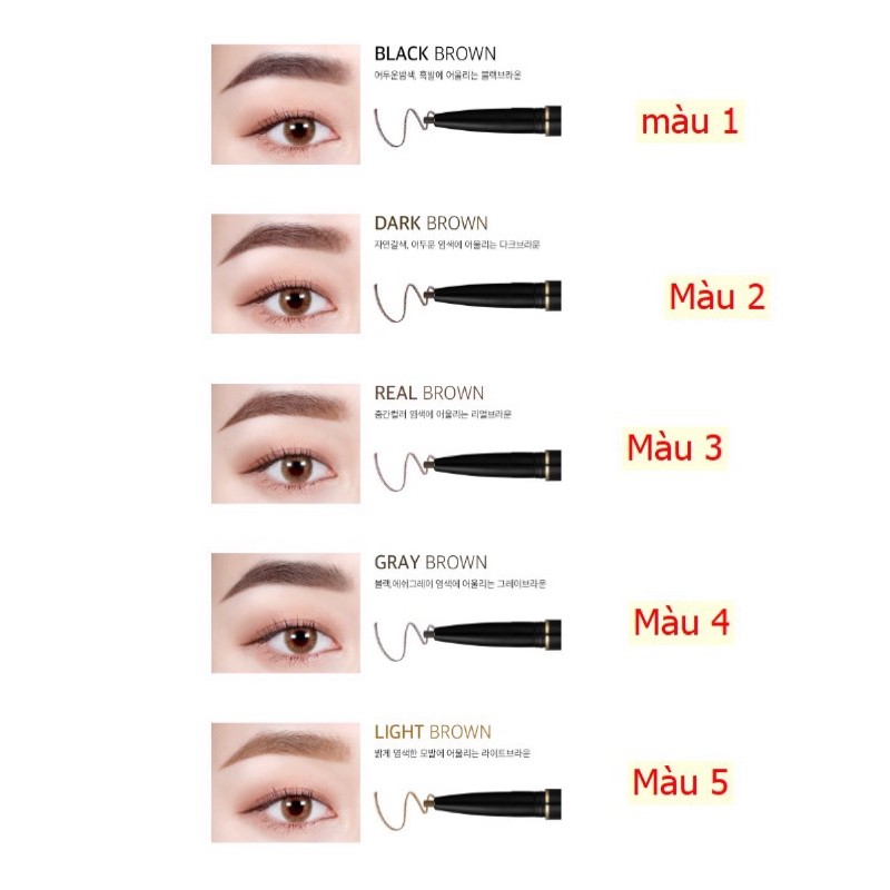 SALE Chì kẻ mày Karadium số 5 clat eyebrown pencil | BigBuy360 - bigbuy360.vn