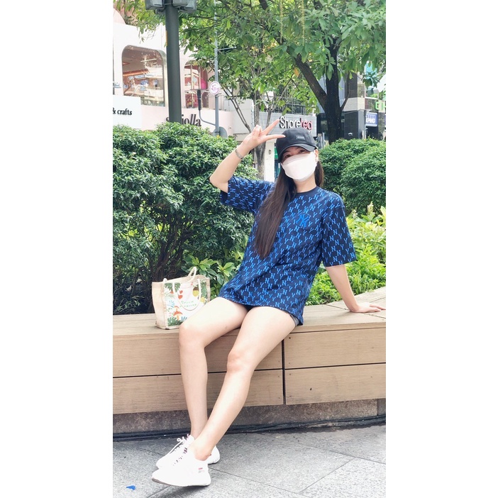 ÁO PHÔNG M L B MONOGRAM NAM NỮ LOGO THÊU COTTON ĐANH CAO CẤP