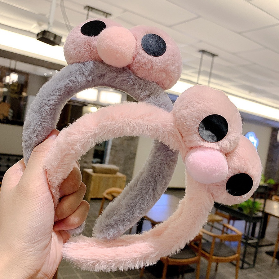 Băng Đô Cài Tóc Rửa Mặt Hình Đôi Mắt Hoạt Hình Nhồi Bông Phong Cách Hàn Quốc Dành Cho Bạn Gái