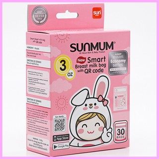 Túi trữ sữa sunmum Thái Lan 100ml hộp 30 pcs