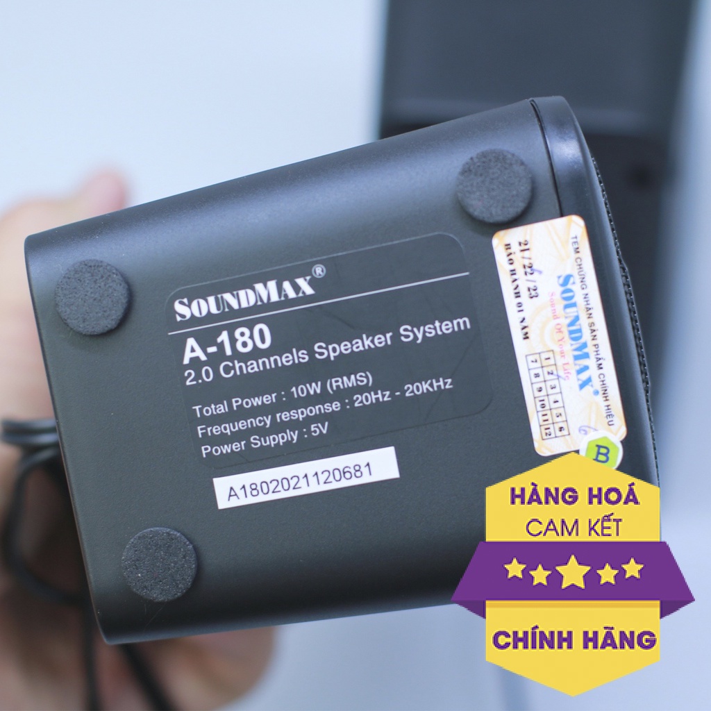 Loa Máy Vi Tính Soundmax A180 Loa Laptop Nghe Nhạc Loa Âm Thanh Để Bàn Có Dây và Bluetooth