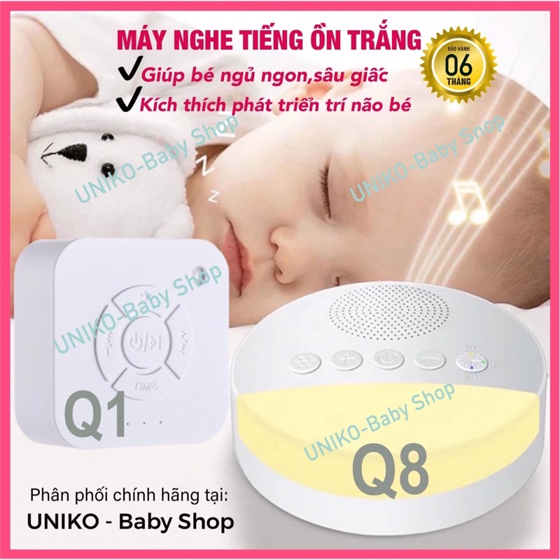 Máy Nghe Tiếng Ồn Trắng (máy white noise tạo tiếng ru giúp bé ngủ ngon, sâu giấc) UNIKO-Baby Shop