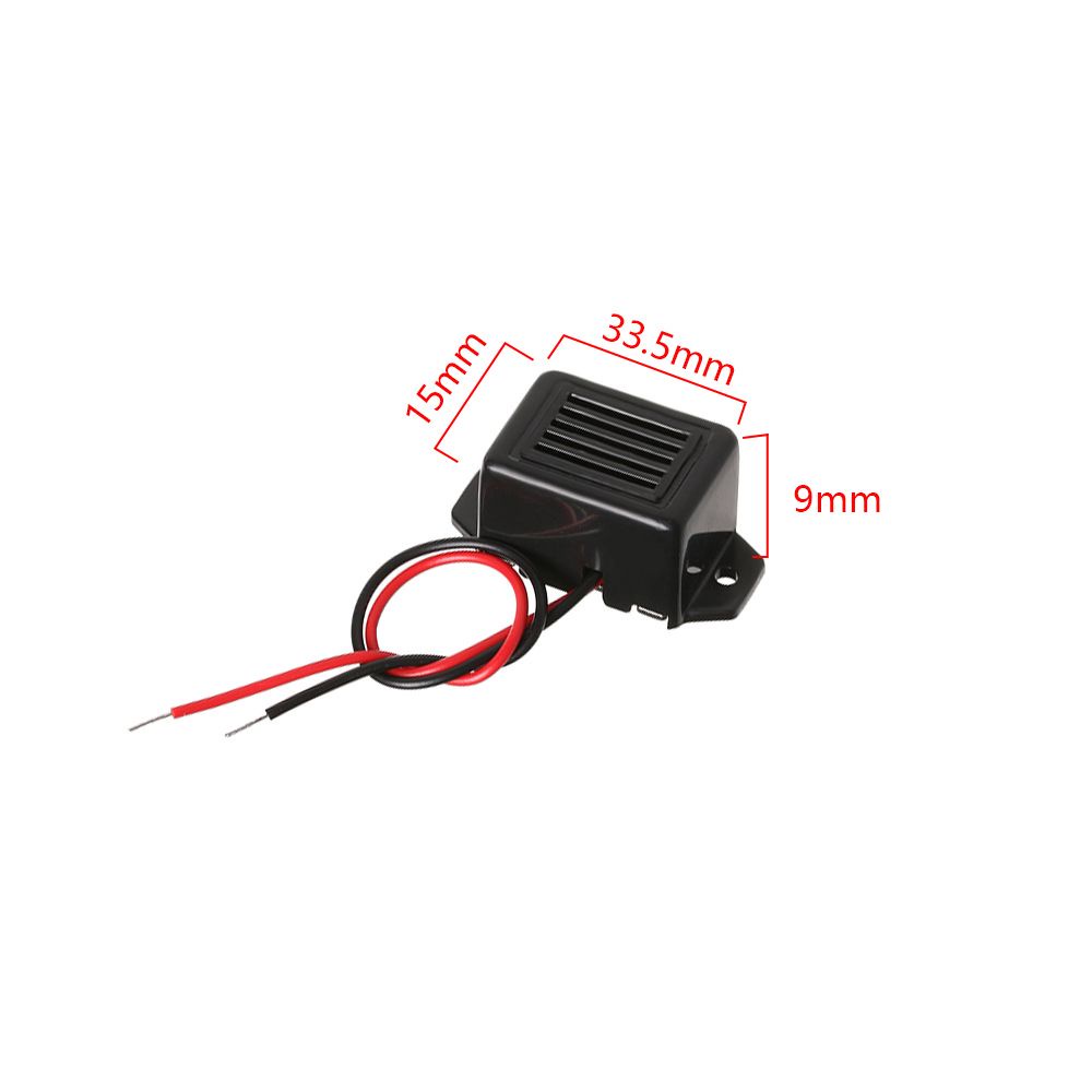 1 Còi Báo Động Điện Tử 85db Dc 1.2 / 3 / 6 / 12v 33.5x15mm Chất Lượng Cao