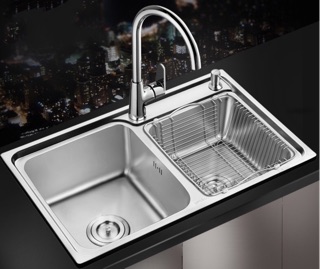 COMBO 2 RỔ INOX DÙNG CHO CHẬU RỬA BÁT