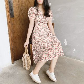ĐẦM MIDI CHERRY RÚT DÂY NGỰC