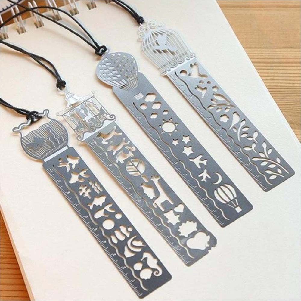 Kẹp đánh dấu trang sách đa năng thiết kế đục lỗ độc đáo tiện dụng cho trường học/ văn phòng