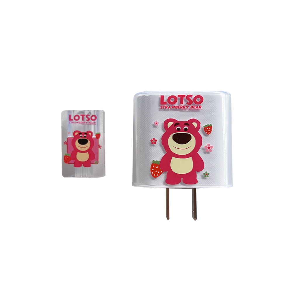 Bộ 2 Vỏ Bọc Bảo Vệ Dây Cáp Sạc USB 20W Bằng TPU Mềm Chống Trầy Hình StellaLou Bunny Cinnamoroll Lotso Snoopy
