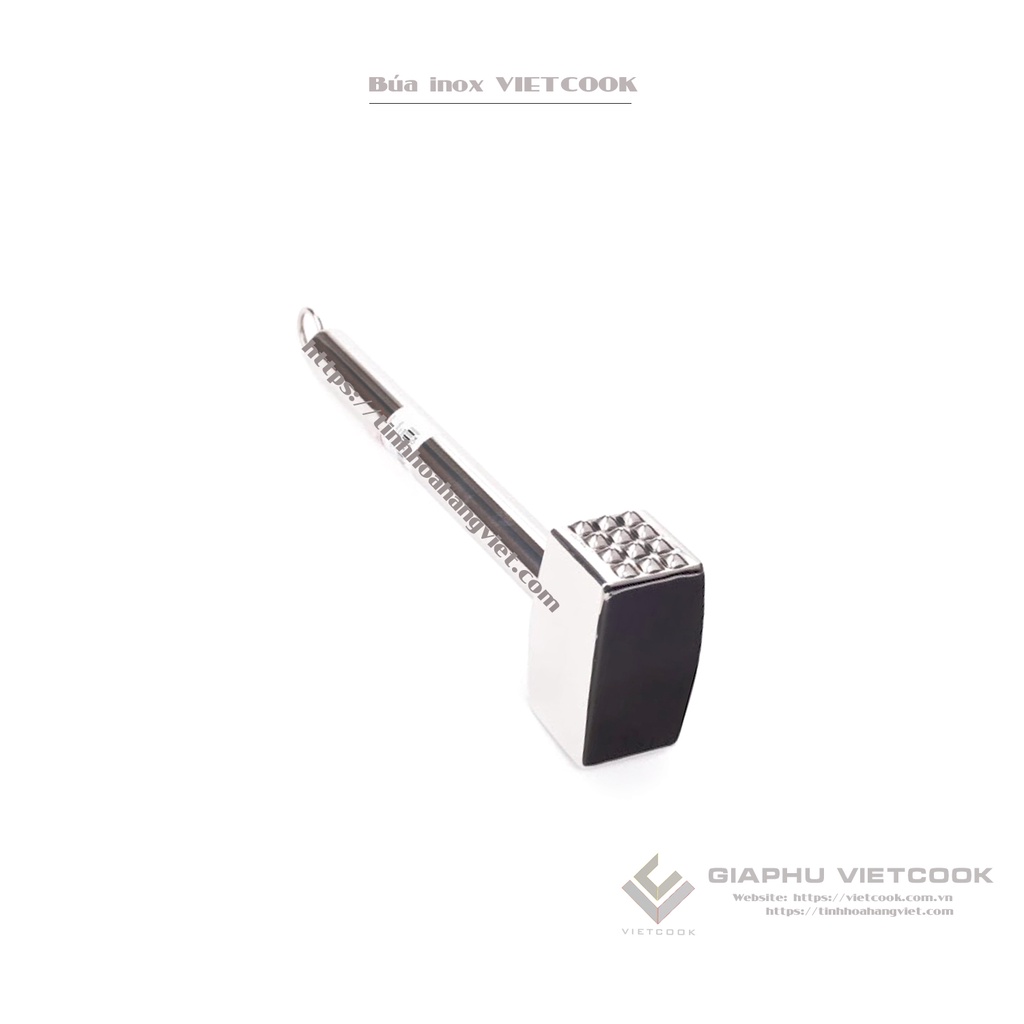Búa inox 304 VIETCOOK - Dùng dần thịt, đập hành tỏi, đập đá...
