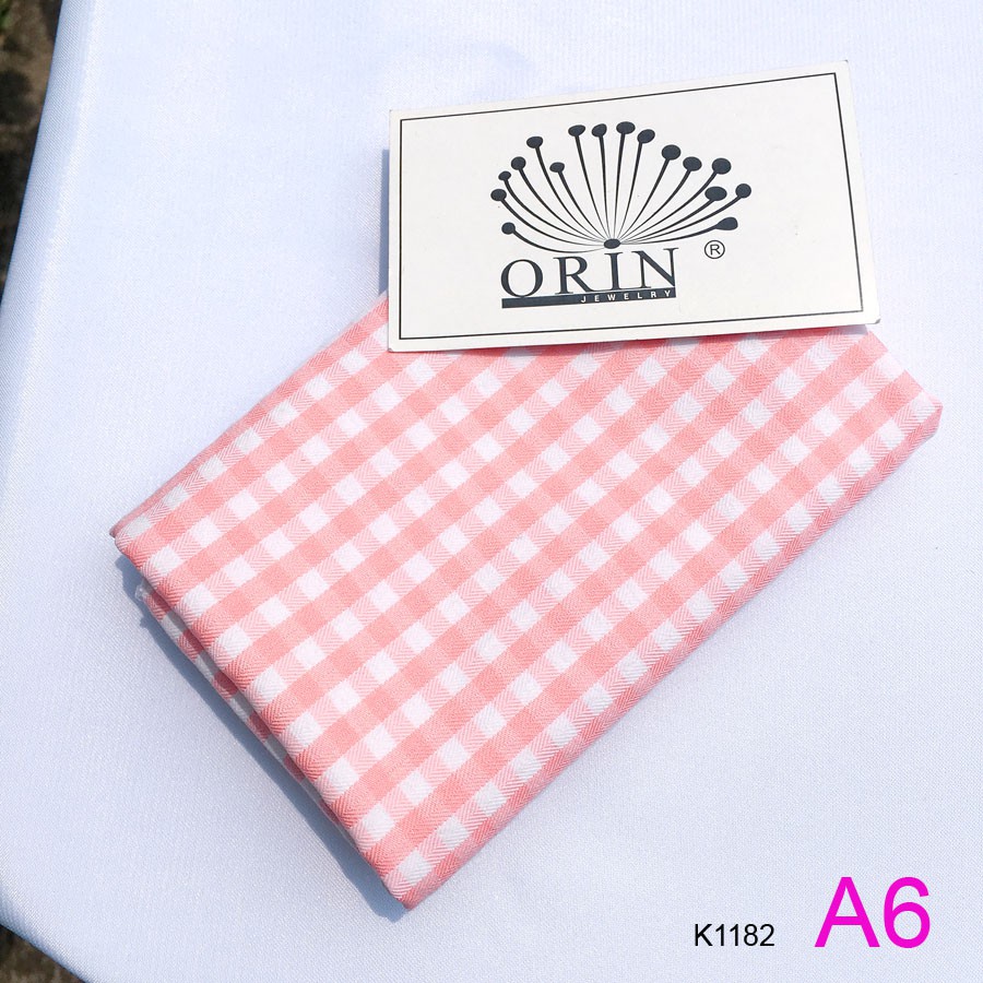 Khăn Turban Bandana caro, băng đô nhiều màu Orin K1182 K1179