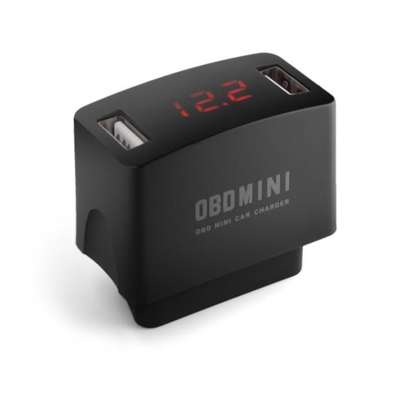 zzz* OBD MINI Car Dual USB Charger 12/24V Car Durable ABS Charger Socket