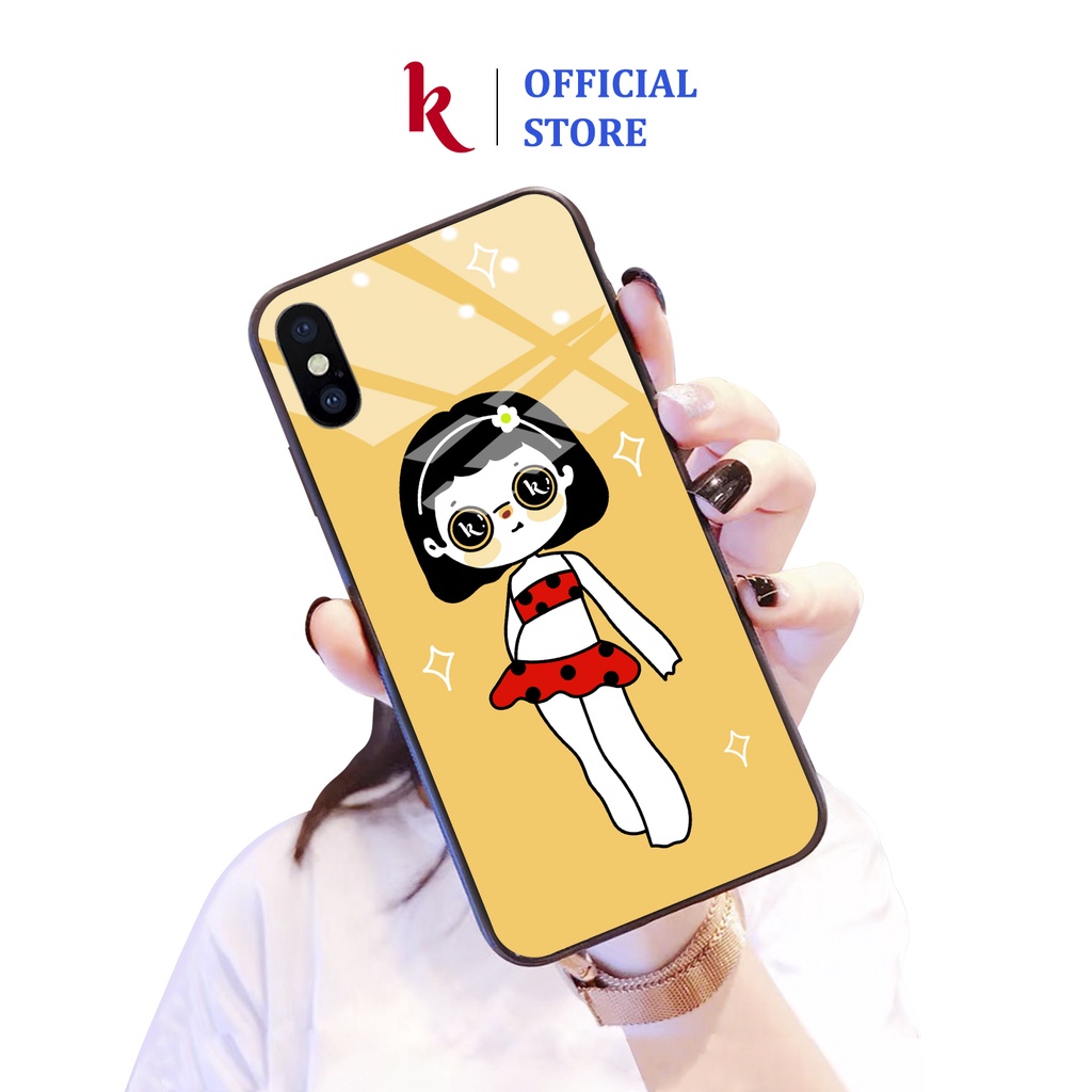 Ốp lưng iphone kính cặp đôi 1k case 14plus 14 pro max 13 12 promax 11 mini 6 6s 7 8 plus x xr xs Se