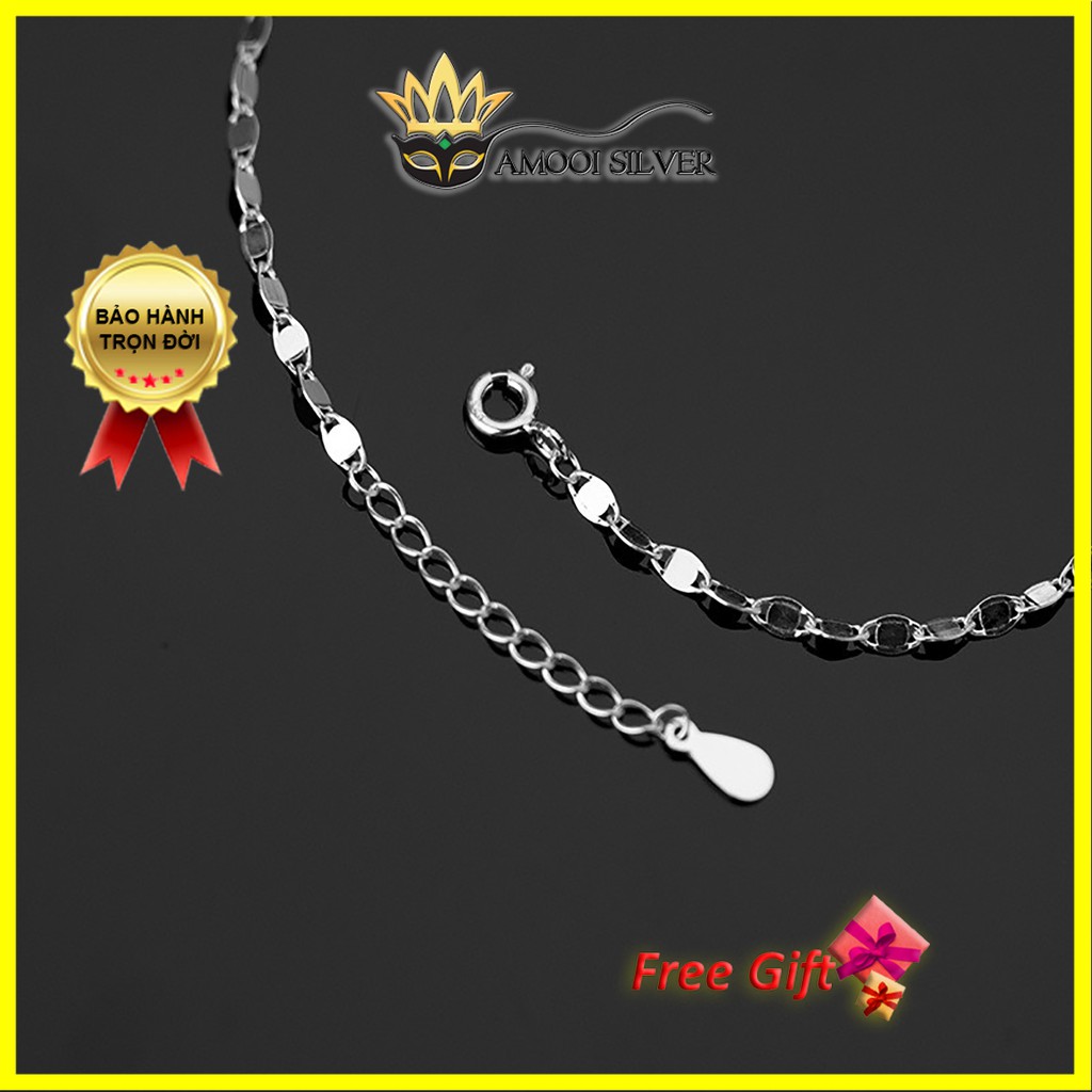 Lắc tay bạc S925 xích khoen - Amooi Silver AT46