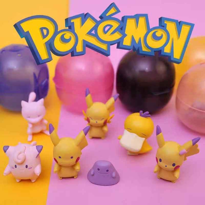 Mô hình pokemon pikachu trang trí tiểu cảnh trang trí bánh dễ thương