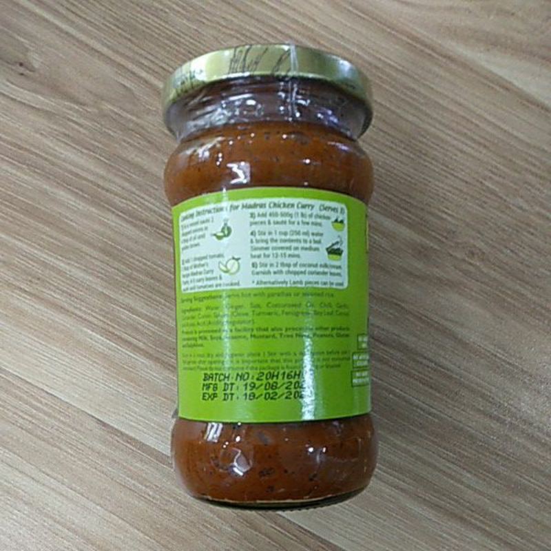 Ohh-Mother's recipe Madras Curry Paste 300g Sốt cà ri Madras - Indian Food