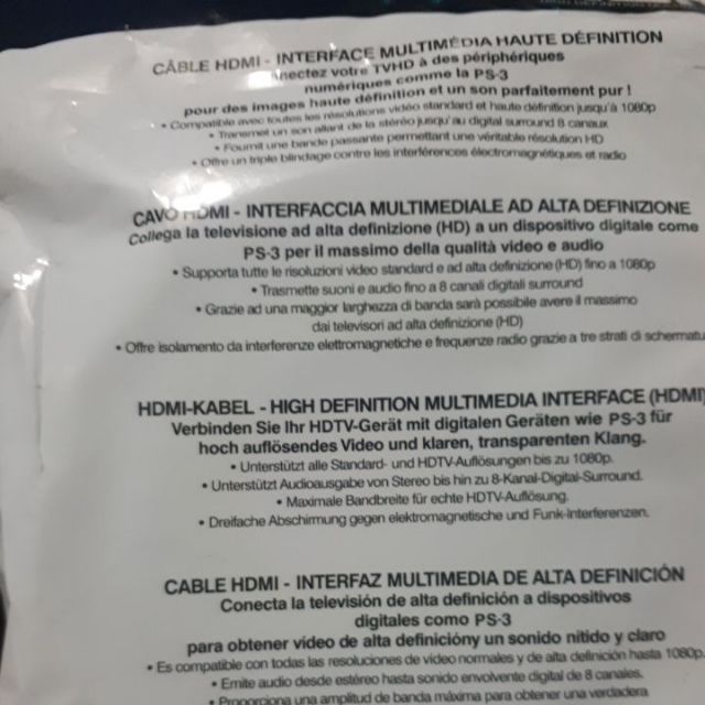 Dây Cáp Tín Hiệu HDMI Dùng Cho Máy Tính Để Bàn PC Máy Chiếu Tivi Đầu Ghi Camera Sony 10m Dẹt Full HD 1080