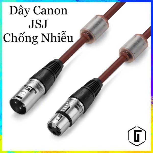 Dây Canon 2 Đầu Chống Nhiễu JSJ ( CHÍNH HÃNG)