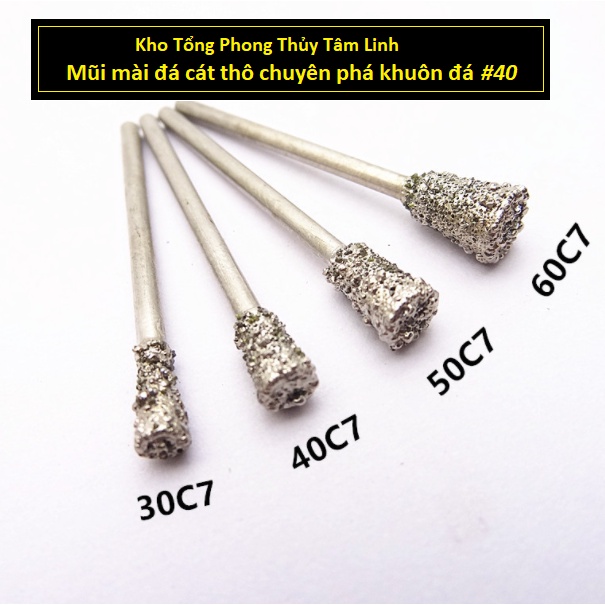 Mũi mài điêu khắc đá dạng phá thô| Kho tổng Phong Thủy Tâm Linh