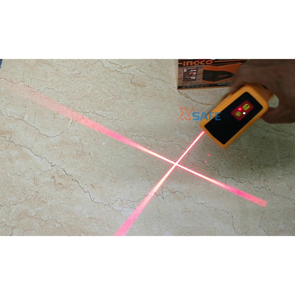 Máy đo mực cân bằng xây dựng INGCO HLL156501 đo laser cân bằng 2 chiều Máy đo hoạt động thông minh, chất liệu cao cấp