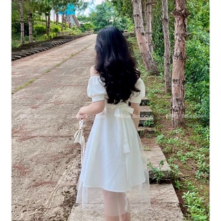 [Ảnh Thật / Sẵn] 🫧 Váy - Đầm Yếm Trắng EMINI🕊