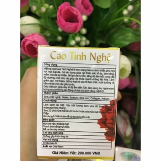 Combo  sữa rửa mặt, Cao tinh nghệ
